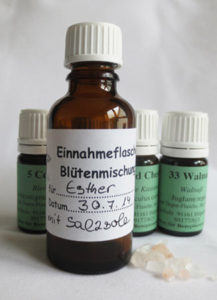 Bach-Blüten Einnahmeflasche mit Salzsole 3